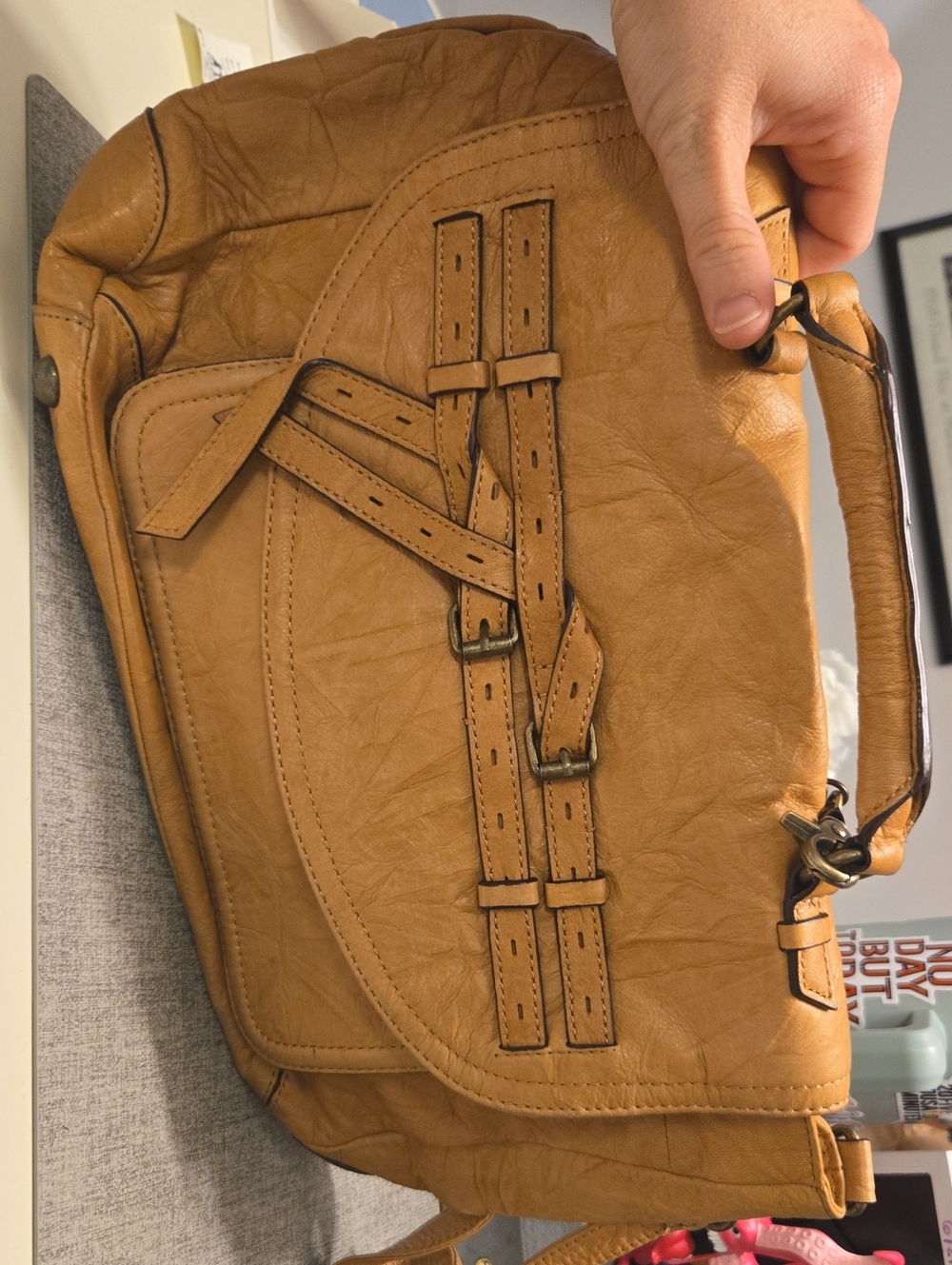 Tan Messenger Bag - Stylish Everyday Carry